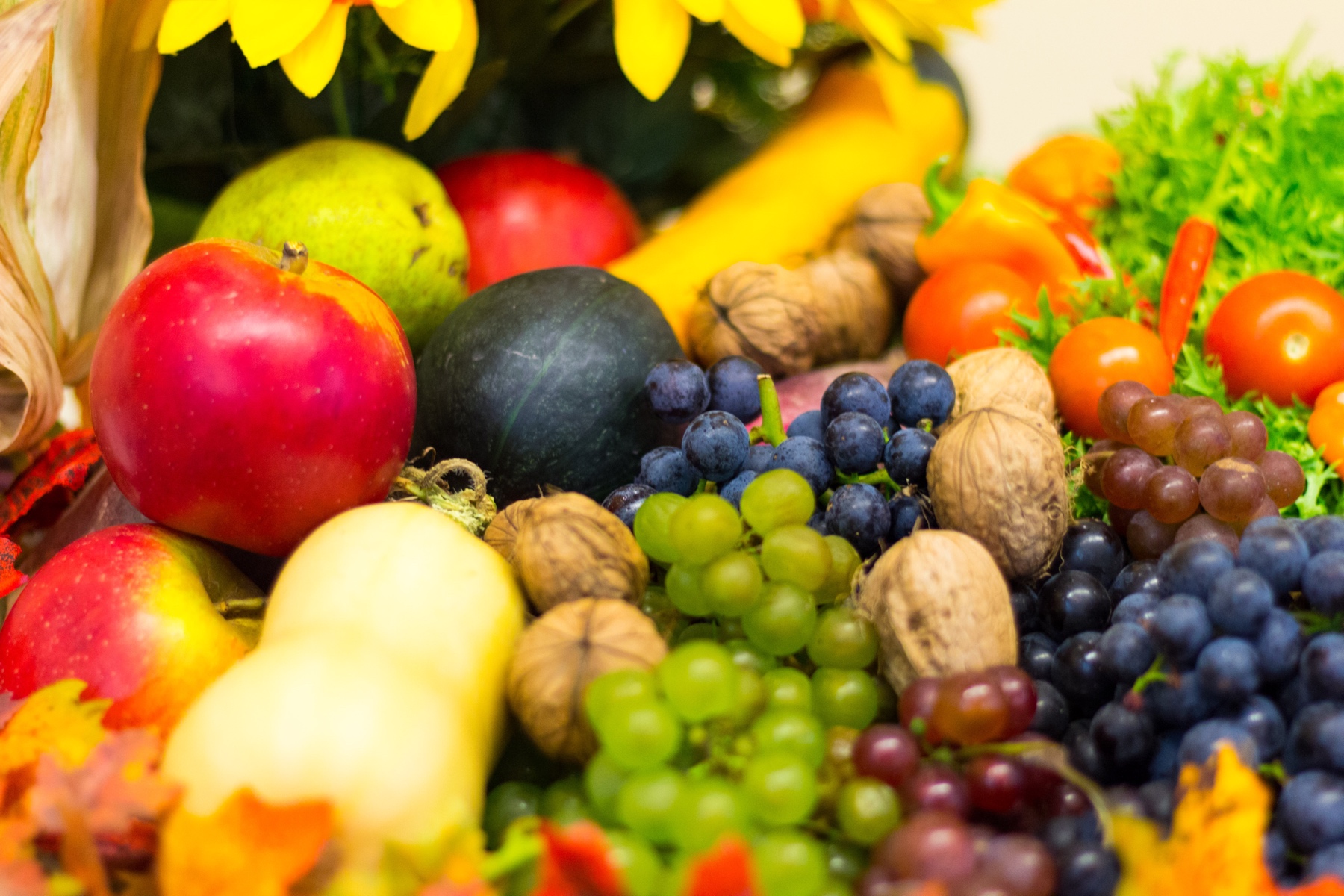 Im Bild: Obst und Gemüse. Wir sind beschenkt mit einer großen Vielfalt an Lebensmitteln.